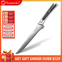 Sunnecko, faca de 6 ", faca de boning 73 camadas, aço damasco japonês vg10, lâmina afiada, facas de cozinha, cabo g10, ferramenta de corte de carne 2024 - compre barato