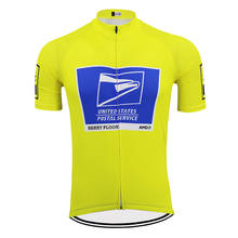 Camiseta de ciclismo para hombre, maillot de manga corta para bicicleta de montaña, color amarillo, 2019 2024 - compra barato