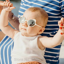 2022 New Round Kids Sunglasses Bear Shaped Sun Glasses Baby Children UV400 Sport Goggle Girls Boys Oculos De Sol 2024 - buy cheap