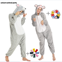 Pijama cosplay kigurumi para homens e mulheres, fantasia de leões marinhos, husky, rato siberiano, halloween e festa de natal 2024 - compre barato