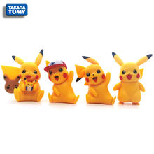 4 piece figure pokemon figures Kawaii cute figure anime Pikachu toy anime Anime action figures free shipping items Toy girl 2024 - buy cheap