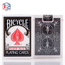 Bicicleta baralho preto clássico, baralho de jogo de cartas padrão índice de pôquer, jogos de cartas de mágica, adereços para mágico 2024 - compre barato