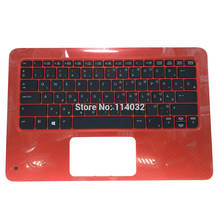 HU Клавиатура для ноутбука HP Probook X360 11 G1 EE HU Hungary Language black kb red Upper cover 6070B1118401 6037B0129320 2024 - купить недорого
