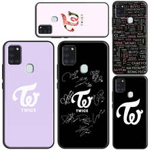 Kpop-capa de celular duplo com logo para samsung, a71, a51, a41, a31, a11, a20e, a10, a20 s, a40, a50, a70, a12, a32, a42, a52, a72 2024 - compre barato