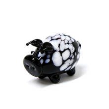 Figuritas de cerdo de cristal de Murano en miniatura coloridas hechas a mano, regalos para niños, decoración del hogar, adornos artesanales de Mini animales bonitos 2024 - compra barato