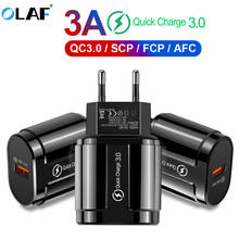 OLAF Quick Charge 3,0 USB Charge для Samsung S7 S6 Edge A3 iPhone Huawei EU US UK Plug Adapter Fast QC 3,0 мобильный телефон Charger 2024 - купить недорого