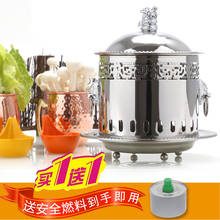 Single person small hot pot one person one pot mini classical court pot buffet stainless steel alcohol stove chafing dish nimi 2024 - buy cheap