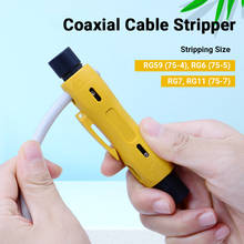 Инструмент для зачистки коаксиального кабеля RG59, RG6, RG7, RG11 2024 - купить недорого