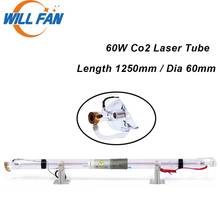 Will Fan 60w Co2 Laser Tube Length 1250mm Diameter 55mm For Co2 Laser Cutter Engraving Machine 60w Laser Lamp Machine Parts 2024 - buy cheap