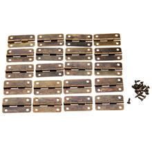 20Pcs Antique Bronze Cabinet Hinges for Caskets Furniture Accessories Drawer Hinges for Jewelry Boxes Furniture Fittings 30x17mm 2024 - buy cheap