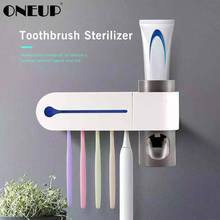 ONEUP Antibacteria Ultraviolet Toothbrush Holder Sterilizer Automatic Toothpaste Dispenser Squeezer Bathroom Accessories Set 2024 - buy cheap