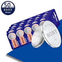 Sony cr1620 50pcs 3v button cell coin lithium batteries for watch car toy ECR1620 LM1620 DL1620 5009LC KCR1620 BR1620 2024 - buy cheap