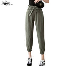 Pantalones bombachos holgados de cintura alta para mujer, pantalón informal, ropa de calle, 2021 50, 7174 2024 - compra barato