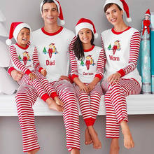 Conjunto de pijamas para a família, roupas que combinam com a mãe e filha, moda de 2020, pai, filho, conjunto de visual familiar 2024 - compre barato