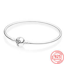 Pulsera de plata esterlina 925 para mujer, brazalete romántico de amor verdadero para el Día de San Valentín, regalo artesanal, gran oferta 2024 - compra barato