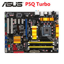 ASUS-placa base usada Original P5Q Turbo, 800Mhz, 667Mhz, DDR2, P5QTurbo, LGA 775, ATX, USB2.0, PCI-E, X16 2024 - compra barato