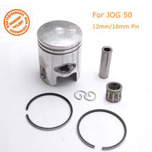 50cc Piston Ring Set 40mm w/10mm 12mm Pin With Wrist Pin Needle Bearing for Jog Minarelli Scooter Moped 2024 - buy cheap