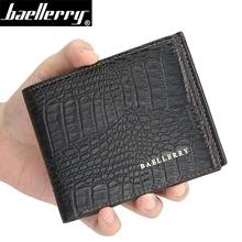 Seagloca High Quality Leather Short Men Wallets Crocodile Male Clutch Purse with ID Credit Card Holder Coin Pocket 2024 - buy cheap