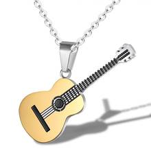 MIQIAO, гитара из нержавеющей стали, музыкальный инструмент для мужчин, мальчиков, женщин, подарки для друзей, модные украшения Kpop 2024 - купить недорого