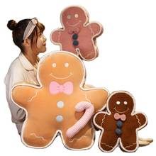 New Soft Gingerbread Man Stuffed toy Xmas Plush Ginger Man Doll Toy Movie Anime Figure doll toys for Children Christmas Gift 2024 - buy cheap