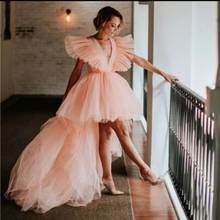 Fluffy High Low Prom Dress Custom Extra Tulle Prom Dress robe de soirée suknie wieczorowe Party Gowns vestido de fiesta de boda 2024 - buy cheap