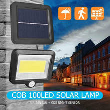 Luz LED Solar COB para exteriores, lámpara impermeable alimentada por la luz del sol para decoración de jardín, 30W, 100LED 2024 - compra barato