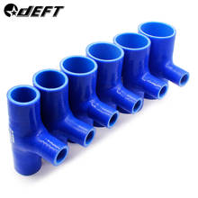 DEFT T Shape Silicone Tube 51 63 76mm to 25mm Turbo Blow off BOV T Piece Rubber Joiner 4 Ply Tube for Intercooler Turbo Kit 2024 - buy cheap