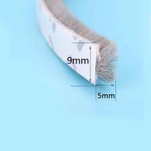 9mm X 5mm Self Adhesive Dustproof Window Door Draught Excluder Brush Seal Strip Windproof Weatherstrip 2024 - buy cheap