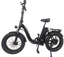 Armazém da ue 750w 48v bicicleta elétrica dobrável das mulheres ebike bicicleta elétrica de gordura com 20 Polegada pneus de gordura bicicleta elétrica da cidade 2024 - compre barato
