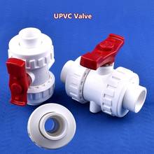 1pc id 20 63 63mm união upvc válvula aquário tanque de peixes pvc válvula de esfera jardim irrigação tratamento água acessórios 2024 - compre barato