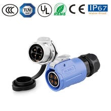 IP67 4pin waterproof connector M20 electronics monitor TV powercon cable/panel  aviation connectors pastic+metal female plug 2024 - buy cheap