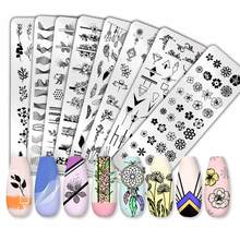 PICT YOU  Flower Geometry Nail Stamping Plates Animal Leaves DIY Image Stencil For Nails Polish Printing Templates Tools 2024 - buy cheap