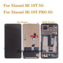 Original For Xiaomi Mi 10T 5G LCD Display Touch Screen Glass panel Digitizer Assambly For Xiaomi Mi 10T Pro 5G LCD with frame 2024 - buy cheap