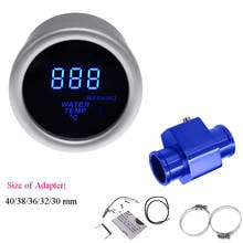 52 mm Car Digital Water Temperature Gauge 40~150 Celsius Water Temp Meter with 1/8 NPT Sensor & Joint Pipe Adapter 2024 - buy cheap