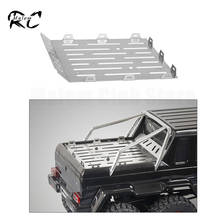Задняя платформа для багажника из нержавеющей стали, задняя крышка для 1/10 RC Crawler 6WD Trail Truck Traxxas TRX-6 G63 6x6 88096-4 2024 - купить недорого
