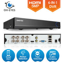 6 in 1 H.265  8 channel AHD video hybrid recorder for 5MP/4MP/3MP/1080P Camera Xmeye  P2P CCTV DVR AHD DVR support USB wifi 8ch 2024 - buy cheap