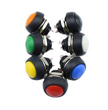 Interruptor de botón momentáneo impermeable, 7 colores, PBS-33b, 12mm, 7 Uds. 2024 - compra barato