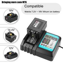 Li-ion Battery Charger Replacement Power tool Battery Charger for Makita 7.2V -18V BL1830 Bl1430 DC18RA DC18RC EU PLUG+ USB Port 2024 - buy cheap