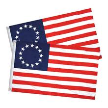 Bandeira para decoração caseira para casa, bandeira dos eua, americana 3x5 pés, 13 estrelas, eua, 1777, americana, betsy, rosa 2024 - compre barato
