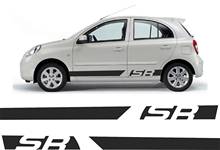 For 1Set/2pcs Nissan Micra March SR Sport Nismo Side Stripes Graphics Decals Stickers Car styling 2024 - buy cheap