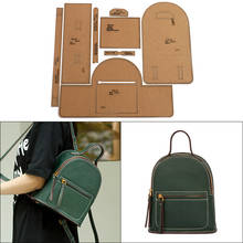 1 Set DIY Ladies Backpack Shape Edition Pattern Drawing Kraft Paper Template Handmade Schoolbag Drawing Sewing Stencil Tool 2024 - buy cheap