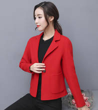 Formal Wool Blends Women blazers Female 2019 Thicken Woolen Jackets Office Ladies Winter Plus Size Blazer for Women Coats S0179 2024 - buy cheap