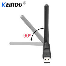 Kebidu-tarjeta de red inalámbrica para ordenador portátil y PC, adaptador LAN con antena giratoria, 150M, USB 2,0, WiFi, 802,11 b/g/n 2024 - compra barato