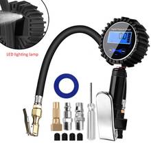 Car Tire Air Tire Inflator With Led Display Pressure Gauge 200PSI Air Chuck & Hose Pistol Type Automobile Pressure Gauge CSV 2024 - buy cheap