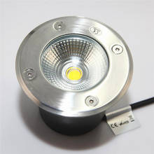 Bombilla LED de acero inoxidable para camino de jardín al aire libre, lámpara de paisaje de patio cuadrado, lámparas LED para el suelo/DC12V, IP67, 15W COB AC85-265V 2024 - compra barato