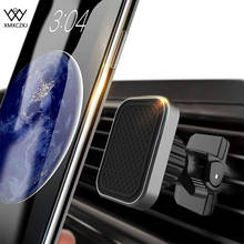XMXCZKJ магнитный мини-держатель для вентиляционного отверстия Автомобильный держатель Универсальный Автомобильный держатель для телефона сильный магнит металлическая подставка для iPhone 8 GPS 2024 - купить недорого