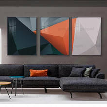 Pintura moderna abstrata em tela, geometricismo, laranja, branca, preta, arte decorativa, pôster, sala de estar, quarto, hotel, café, livros 2024 - compre barato