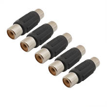 2/5/10Pcs Dual RCA Jack Connector RCA Female to Female Socket Coupler AV Video Audio Camera Cable Extension Adapter 2024 - buy cheap