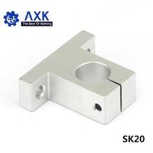 Eje de rodamiento lineal SK20 de 20mm, soporte de mesa XYZ, enrutador CNC SH20A, 1 ud., gran oferta 2024 - compra barato