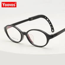 Yoovos óculos ovais quadro de óculos de luxo quadro óculos de computador para estudante antiderrapante okulary vintage claro gafas de mujer 2024 - compre barato